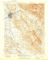 Santa Rosa 1944 topographic map thumbnail