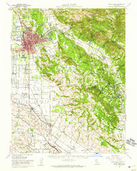 Santa Rosa 1954 topographic map thumbnail