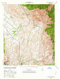 Santiago Peak 1942 topographic map thumbnail