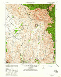 Santiago Peak 1942 topographic map thumbnail