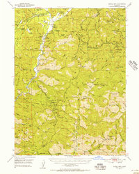 Schell Mtn 1950 topographic map thumbnail