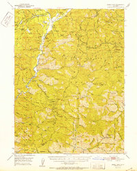 Schell Mtn 1952 topographic map thumbnail