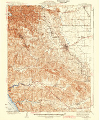 Sebastopol 1942 topographic map thumbnail