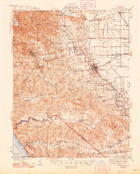 Sebastopol 1942 topographic map thumbnail