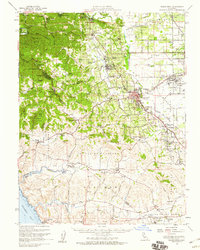 Sebastopol 1954 topographic map thumbnail