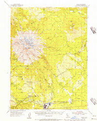 Shasta 1954 topographic map thumbnail