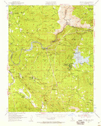Shaver Lake 1953 topographic map thumbnail