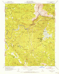 Shaver Lake 1953 topographic map thumbnail