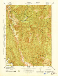 Ship Mountain 1945 topographic map thumbnail
