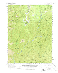 Shoeinhorse Mountain 1954 topographic map thumbnail
