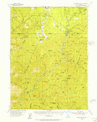 Shoeinhorse Mountain 1954 topographic map thumbnail