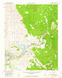 Springville 1957 topographic map thumbnail