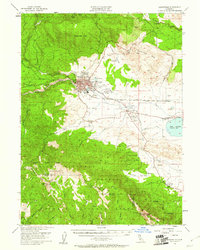 Susanville 1954 topographic map thumbnail