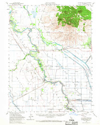 Sutter Buttes 1954 topographic map thumbnail