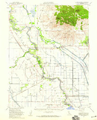 Sutter Buttes 1954 topographic map thumbnail