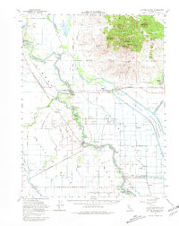 Sutter Buttes 1954 topographic map thumbnail