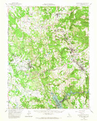 Sutter Creek 1962 topographic map thumbnail