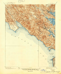 Tamalpais 1897 topographic map thumbnail