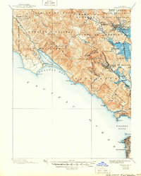 Tamalpais 1897 topographic map thumbnail
