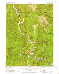 Tectah Creek 1952 topographic map thumbnail