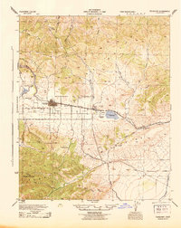 Tehachapi 1943 topographic map thumbnail
