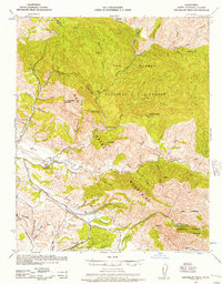 Tepusquet Peak 1942 topographic map thumbnail