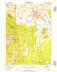 Timber Mountain 1952 topographic map thumbnail