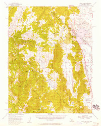 Topaz Lake 1956 topographic map thumbnail