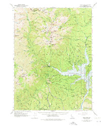 Trinity Dam 1950 topographic map preview