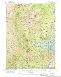 Trinity Dam 1950 topographic map preview