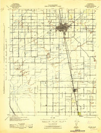 Tulare 1942 topographic map thumbnail