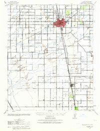 Tulare 1942 topographic map thumbnail