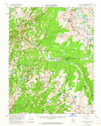 Tuolumne Meadows 1956 topographic map thumbnail