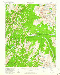Tuolumne Meadows 1956 topographic map thumbnail
