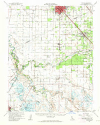 Turlock 1962 topographic map thumbnail