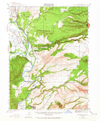 Tuscan Buttes 1944 topographic map thumbnail