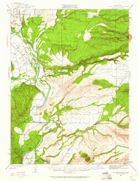 Tuscan Buttes 1944 topographic map thumbnail