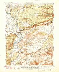 Tuscan Buttes 1947 topographic map thumbnail