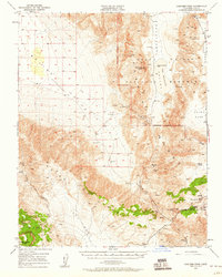 Ubehebe Peak 1950 topographic map thumbnail