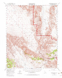 Ubehebe Peak 1950 topographic map thumbnail