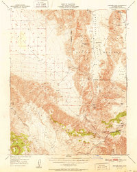 Ubehebe Peak 1951 topographic map thumbnail