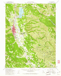 Ukiah 1958 topographic map thumbnail