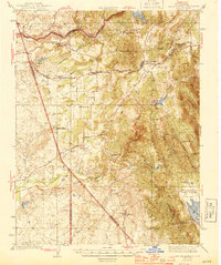 Valley Springs 1944 topographic map preview