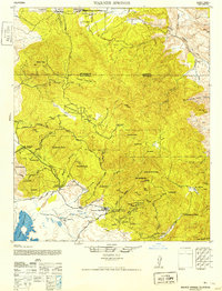 Warner Springs 1952 topographic map thumbnail