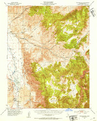 Waucoba Mtn 1951 topographic map thumbnail