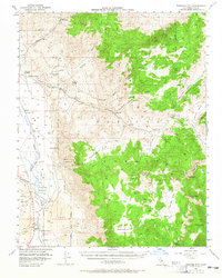 Waucoba Mtn 1958 topographic map thumbnail