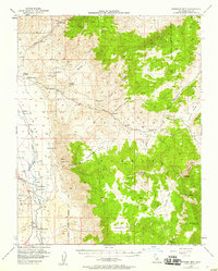 Waucoba Mtn 1951 topographic map thumbnail