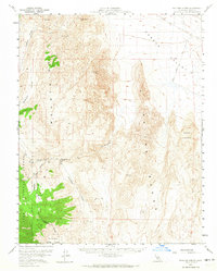 Waucoba Spring 1958 topographic map thumbnail