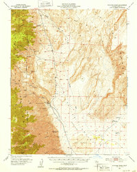 Waucoba Wash 1951 topographic map thumbnail