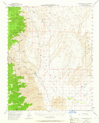 Waucoba Wash 1951 topographic map thumbnail